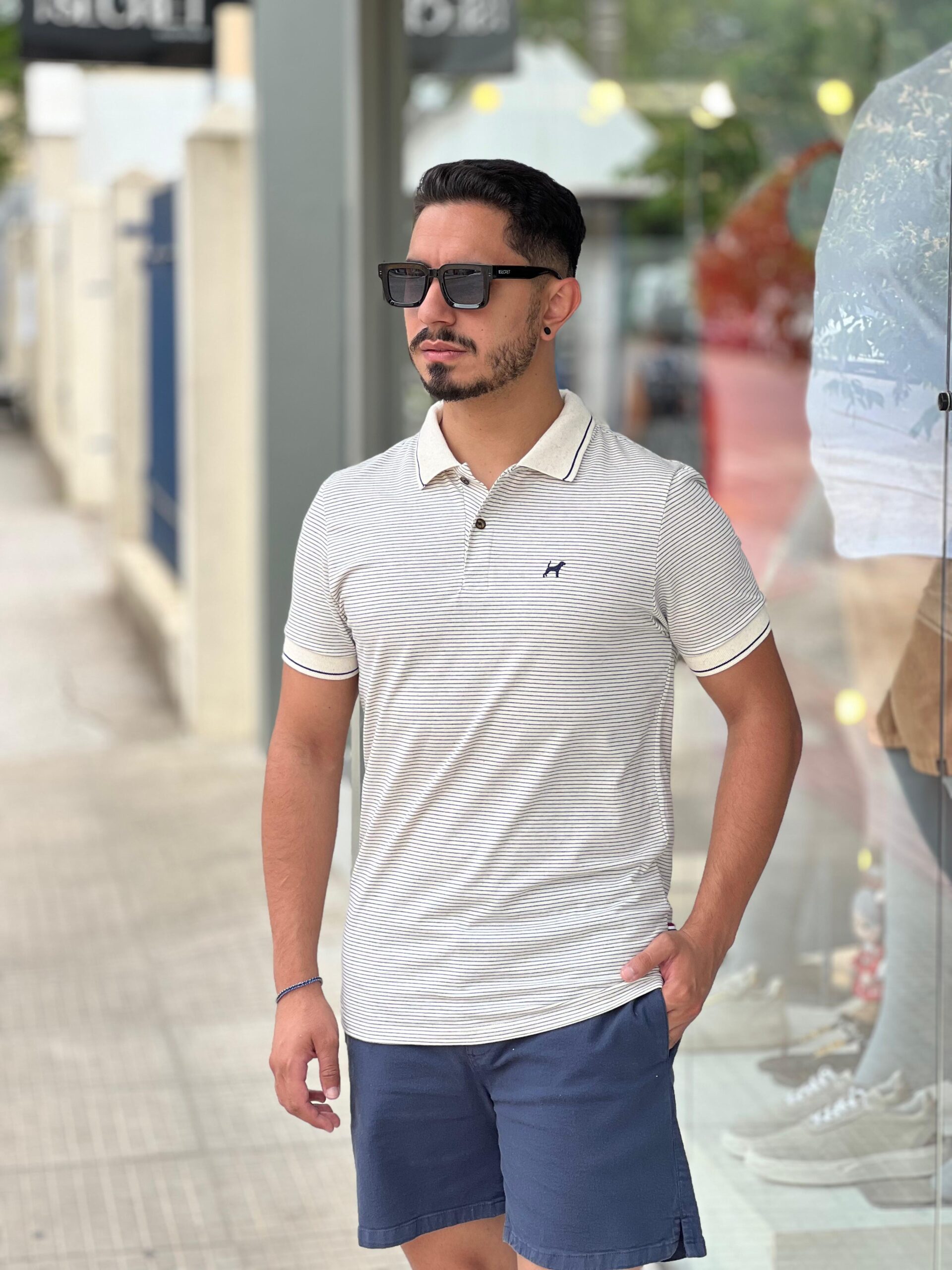 POLO LISTRAS LINHO BEAGLE – OFF