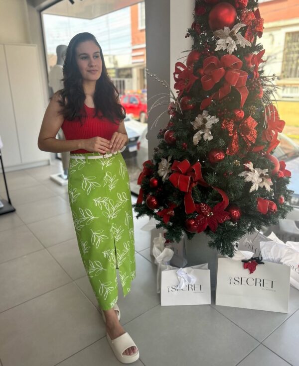 SAIA LIANE EM LINHO FLORAL