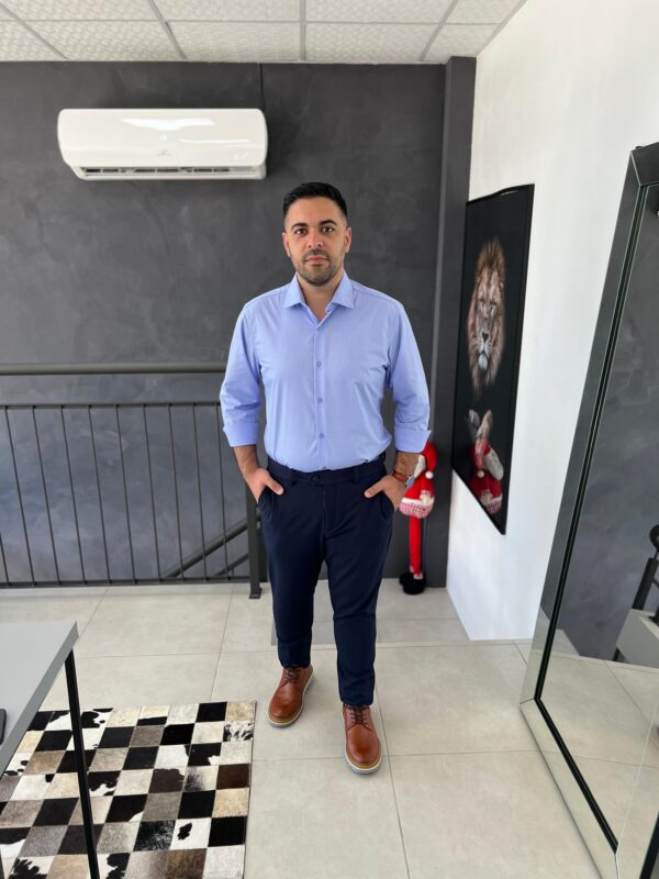 CALÇA CHINO AZUL MARINHO AR