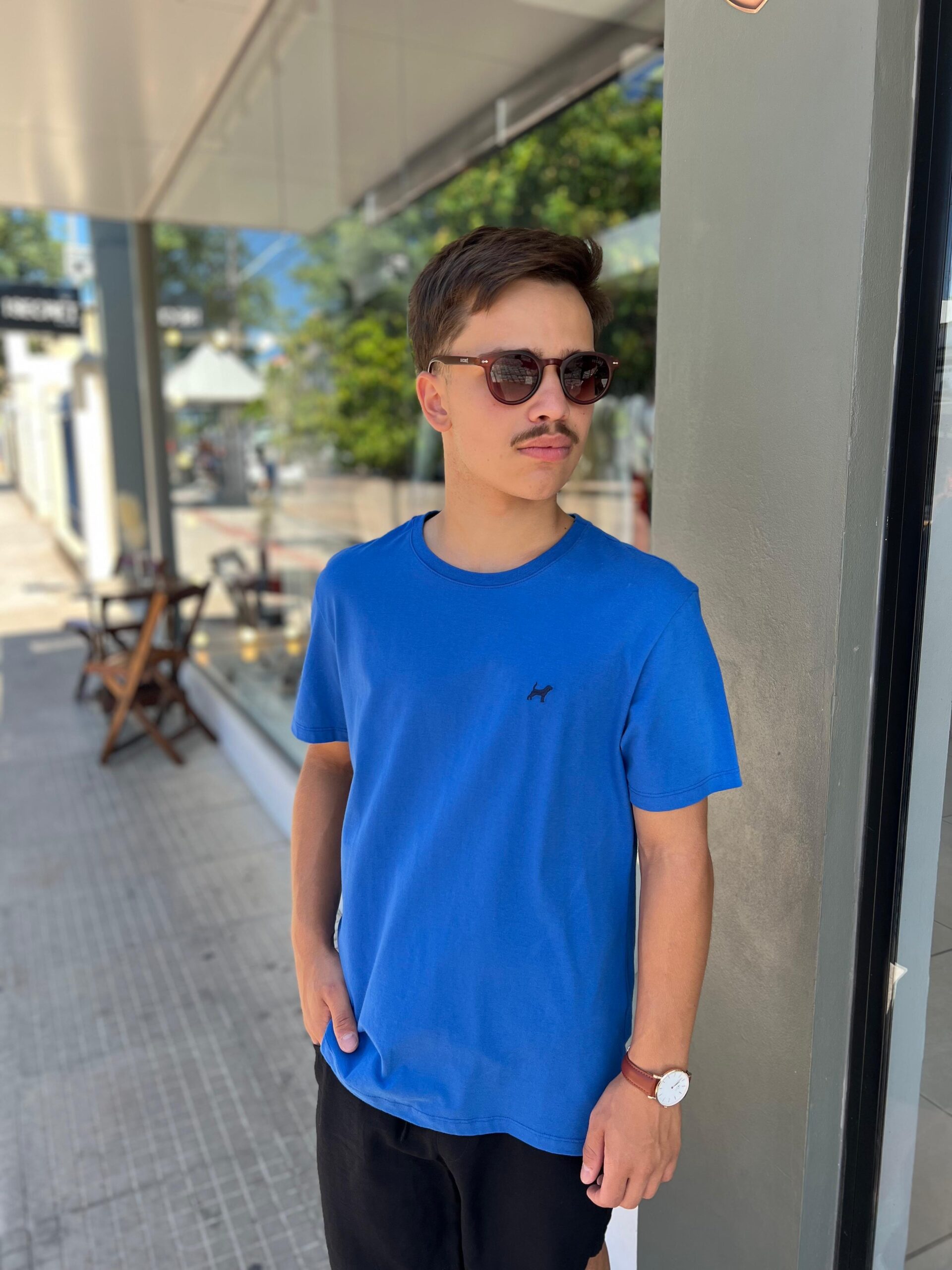 CAMISETA ALGODÃO BEAGLE – AZUL LAGOA